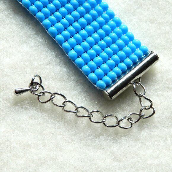 ADPi Alpha Delta Pi bead bracelet, handmade, adjustable length - Picture 4 of 4